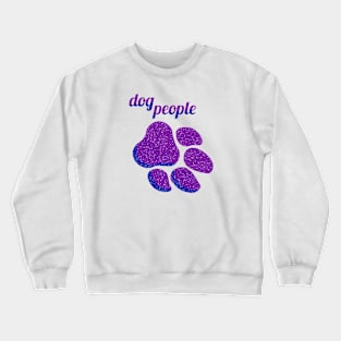 dog people - purple Crewneck Sweatshirt